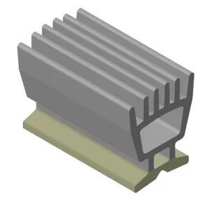 Coextruded thermoplastic profile