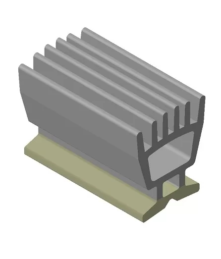 Coextruded thermoplastic profile